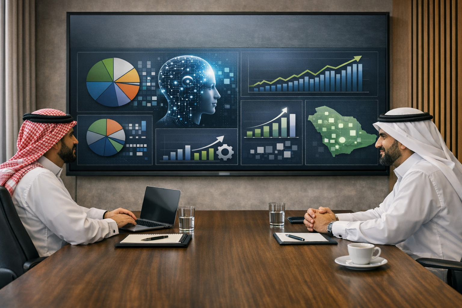 استكشف كيف يغيّر الذكاء الاصطناعي التوليدي GEO AI مستقبل الأعمال في السعودية، ودوره في رفع الإنتاجية وتحسين العمليات عبر الأنظمة السحابية الذكية مثل OfficeAnywhere.